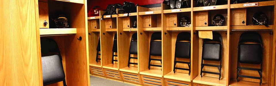 Recruiter Open Front Wood Sport Lockers