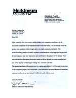 Muskingum College Testimonial