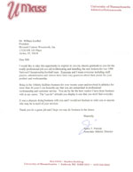 University of Massachusetts Testimonial